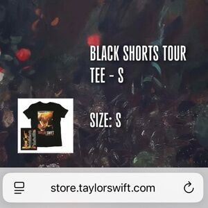 NWOT Authentic Taylor Swift 2014 The Red Tour Tee From Taylor's Merch Store